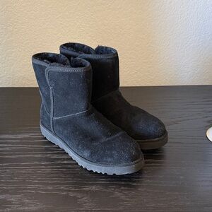 UGG Cozy Black Suede Boots